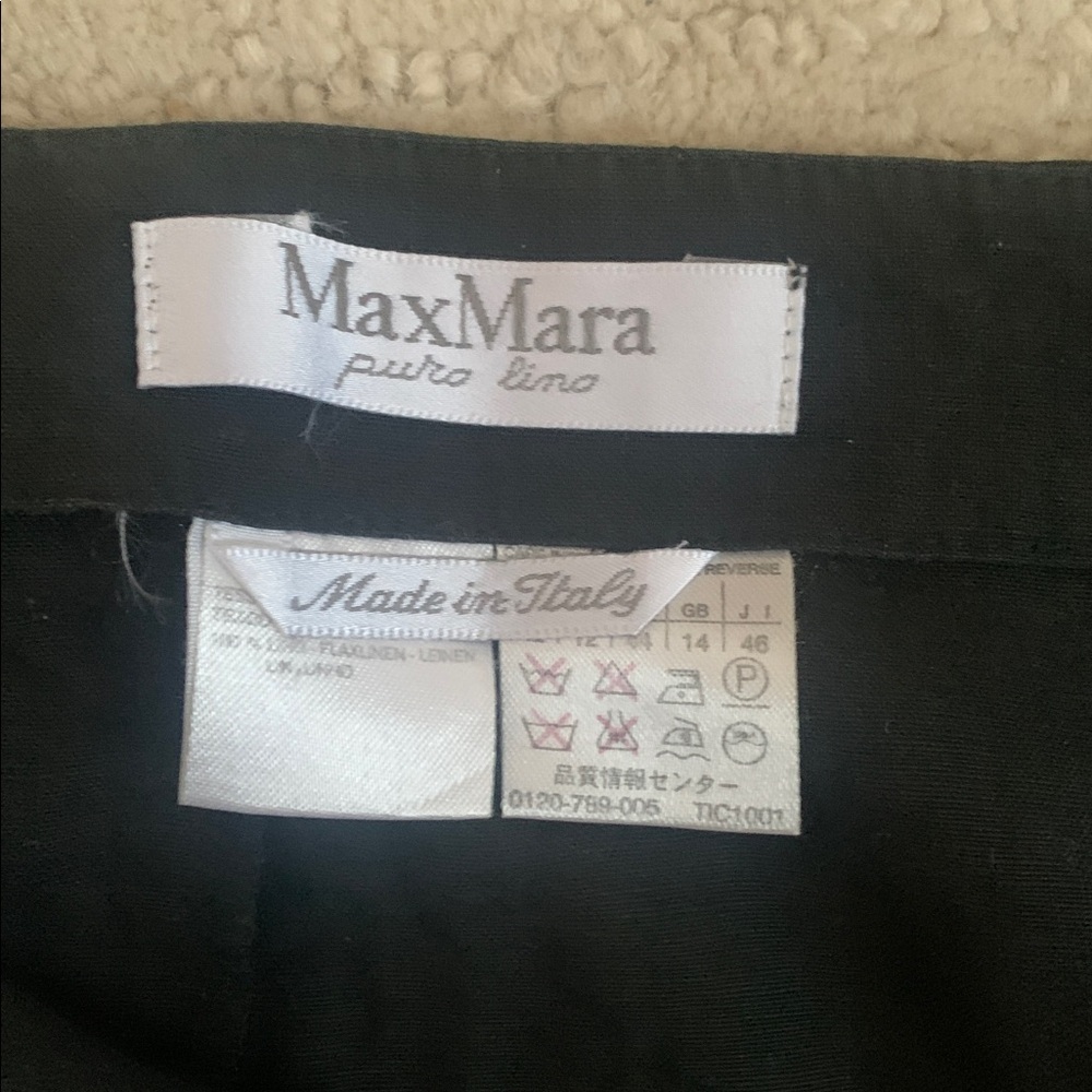 Max Mara linen trouser skirt. - Picture 3 of 8